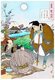 Japan: The wandering poet Matsuo Basho (1644-1694) conversing with two roadside tea drinkers. Tsukioka Yoshitoshi (1839-1892), 1891